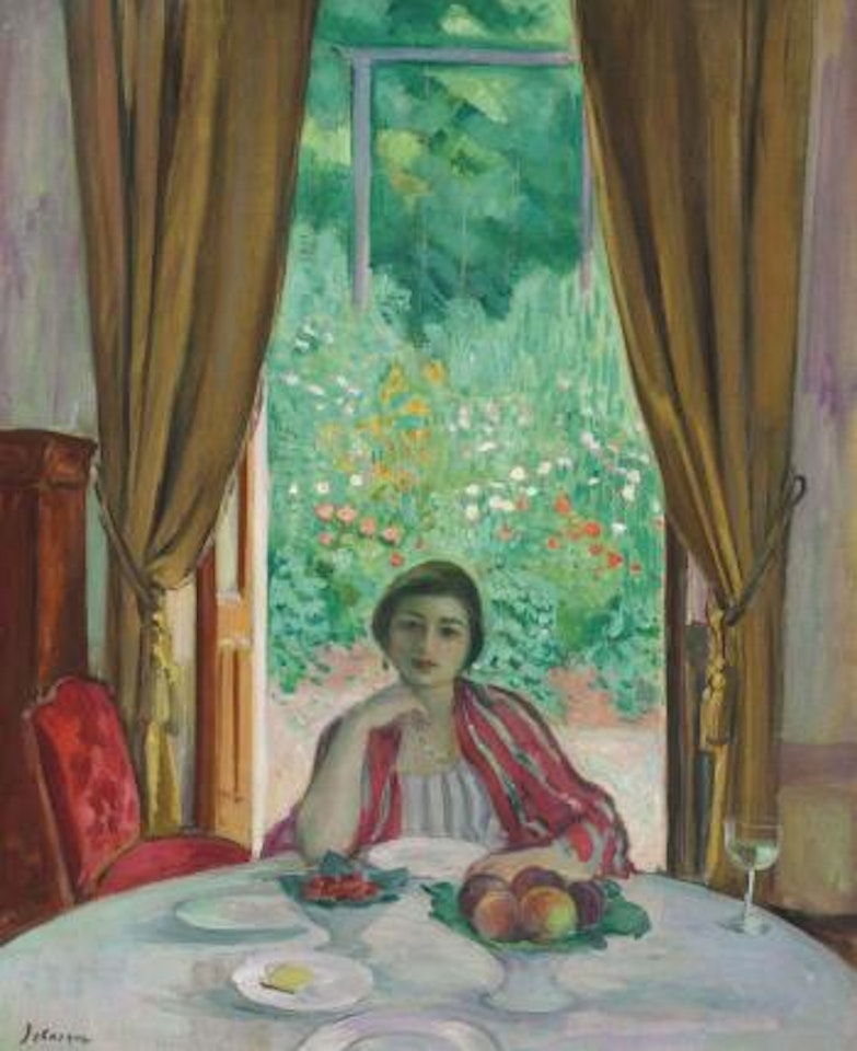 Le goûter, Aix-les-bains by Henri Lebasque