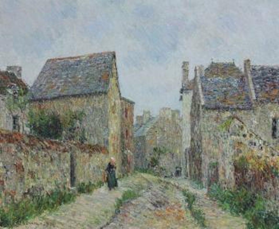Une rue du vieux St. Lunaire by Gustave Loiseau