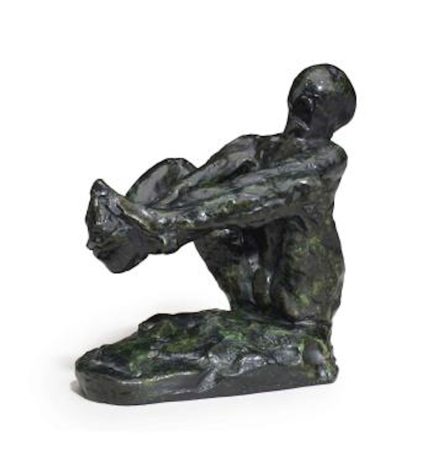 Homme Assis, Étude Type B Dit Aussi "Homme Type B, Assis, Jambes Étendues" by Auguste Rodin