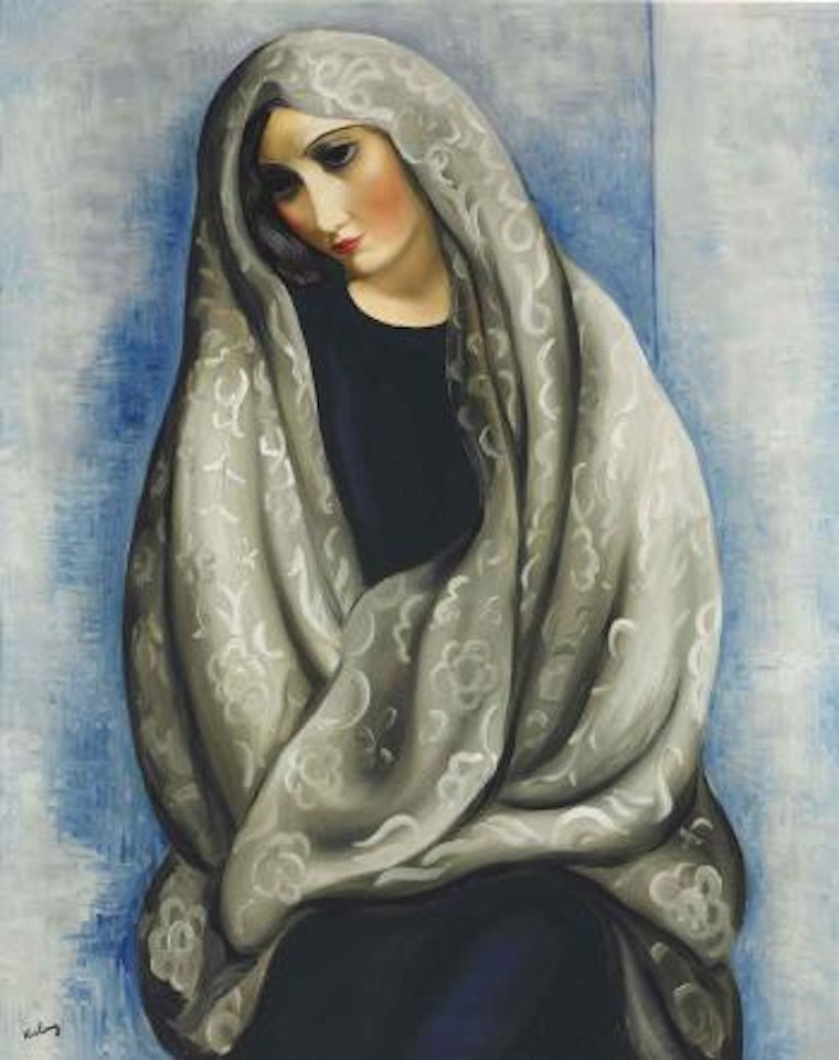 Portrait au voile gris by Moïse Kisling