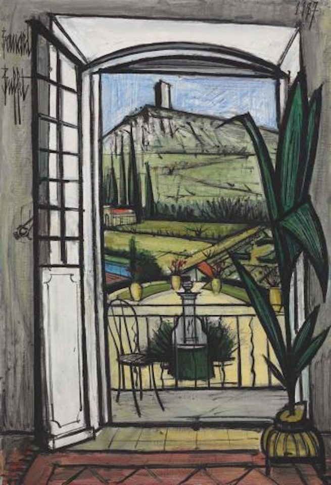 La Baume, fenêtre ouverte sur la fontaine by Bernard Buffet