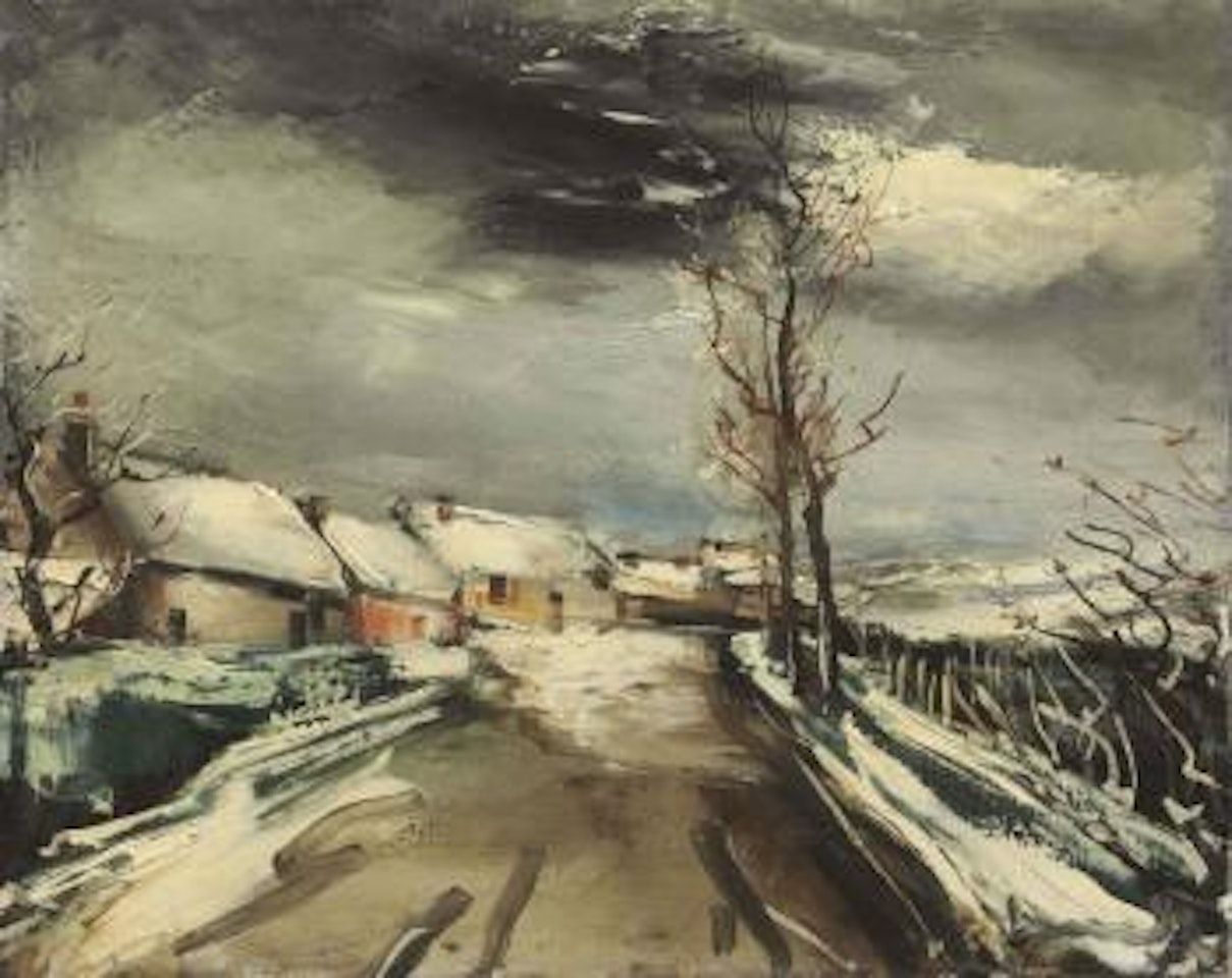 Rue de village by Maurice de Vlaminck