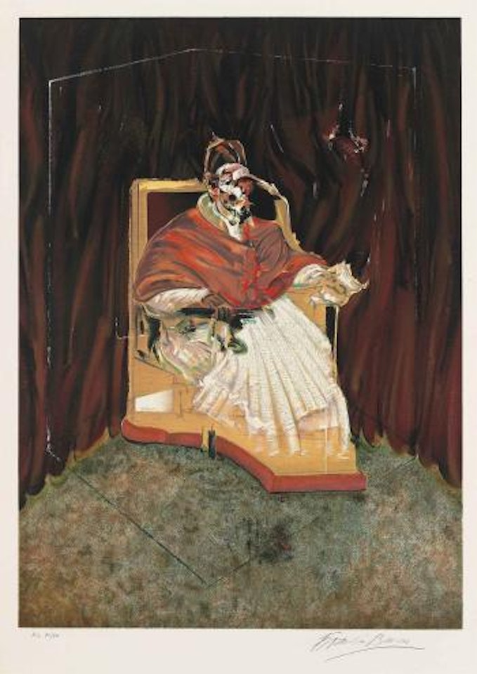 Study for Portrait of Pope Innocent X after Velasquez by Francis Bacon