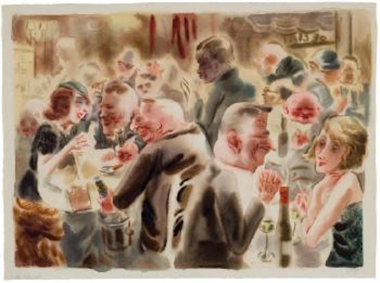 No. 73 restaurant by George Grosz
