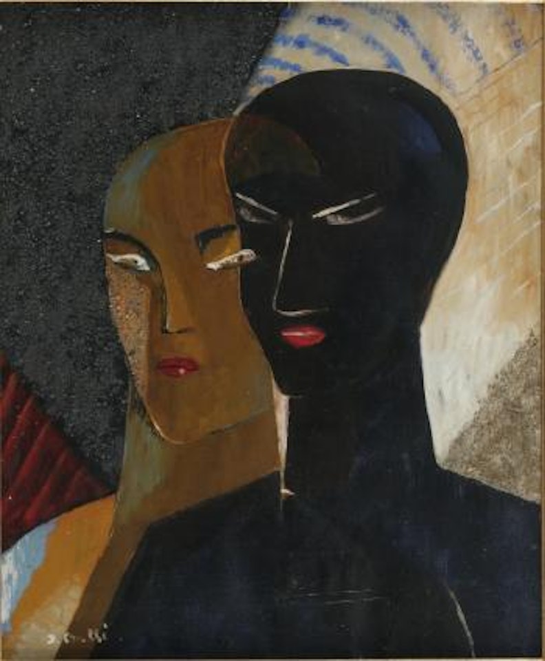 Two heads by Jean Crotti