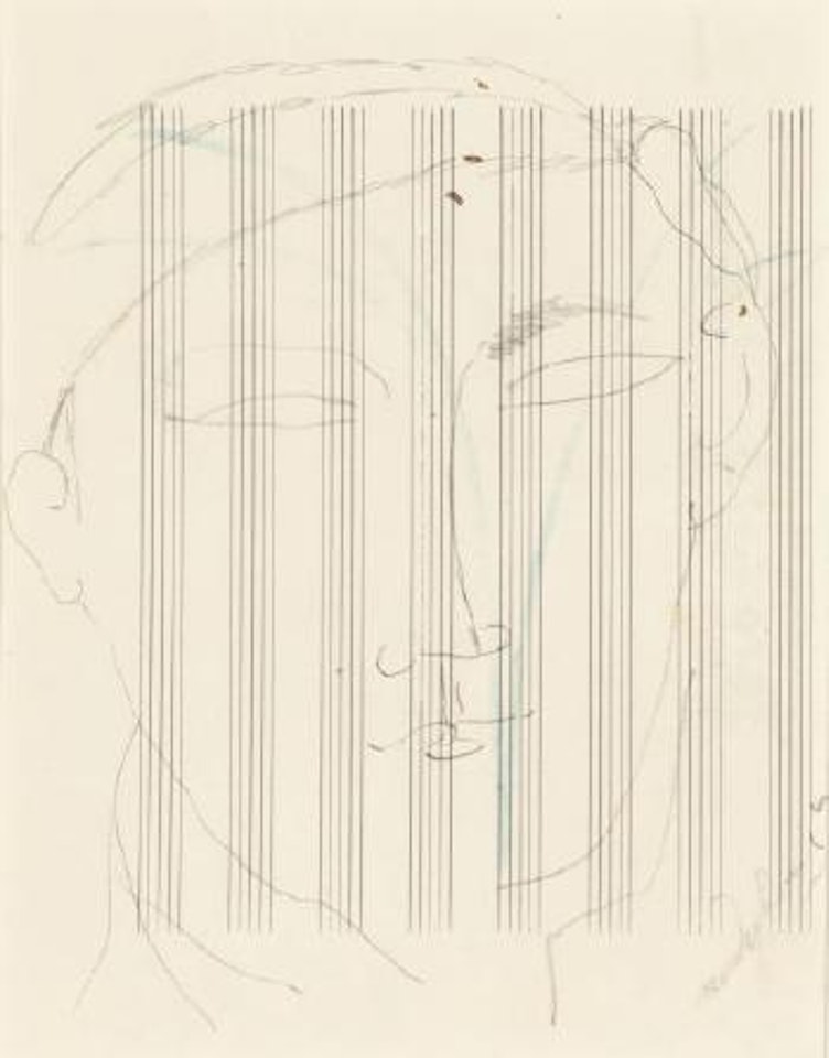 Portrait de Kisling (double-sided portrait) by Amedeo Modigliani