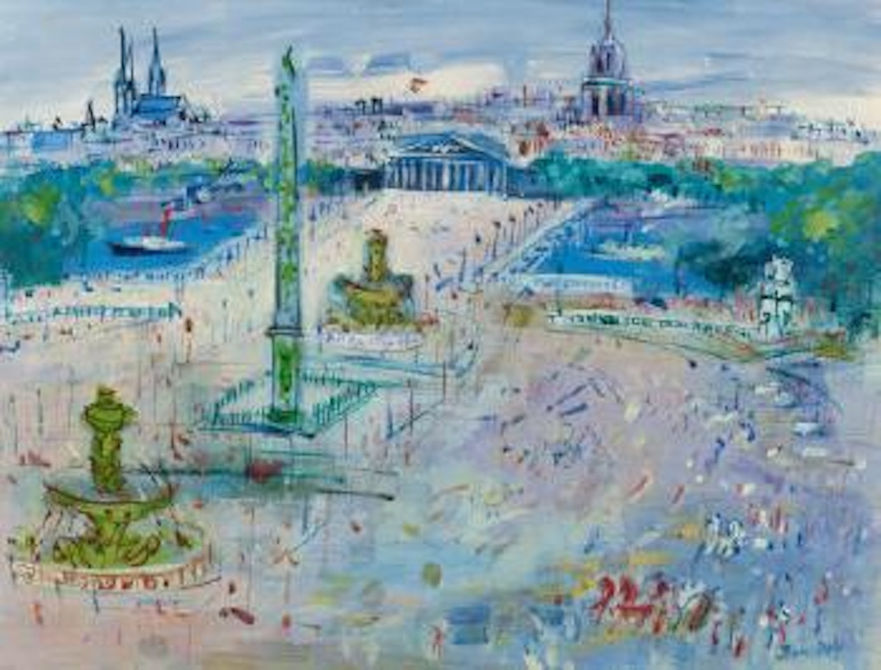 Place de la Concorde by Jean Dufy
