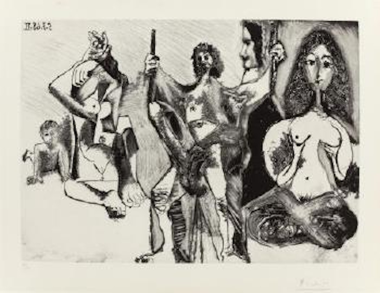 Homme frisé se balançant (from Séries 347) by Pablo Picasso