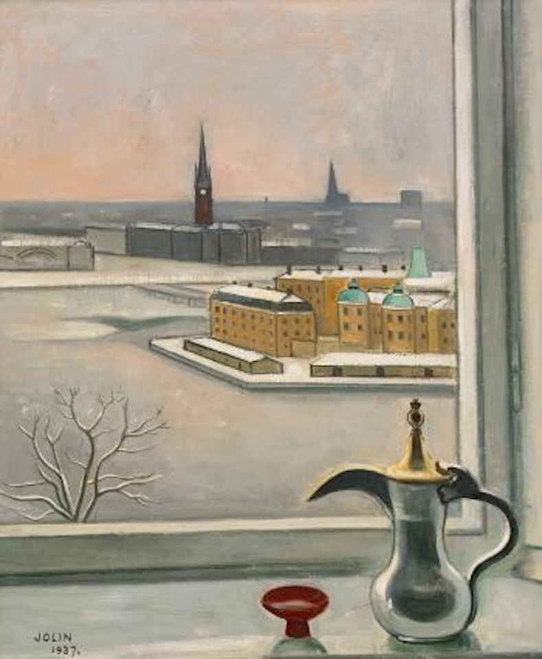 Fönstret - Utsikt över Riddarholmen by Einar Jolin