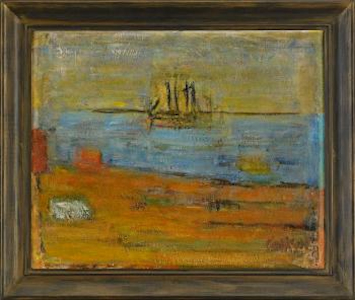 Segelfartyg - Skepp går förbi by Carl Kylberg