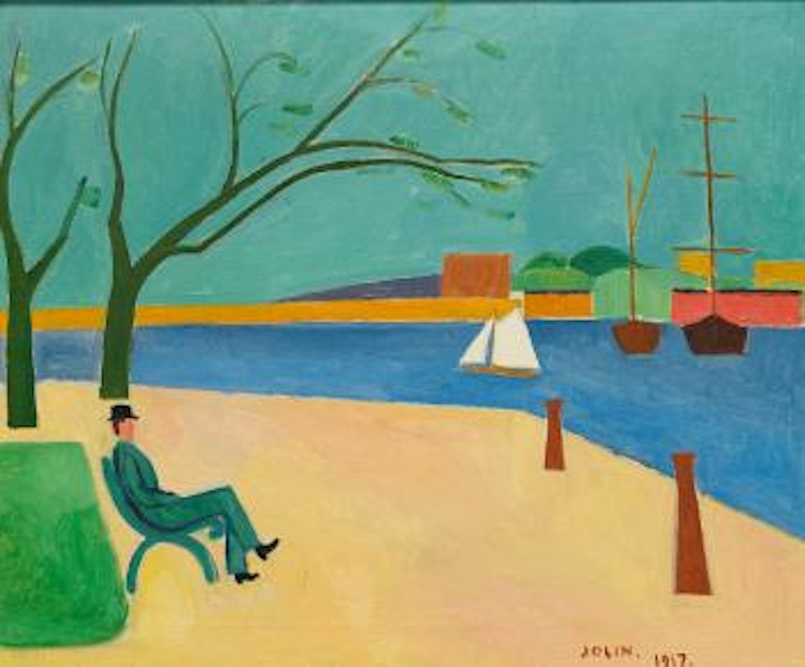 Vid kajen - Skeppsholmen by Einar Jolin