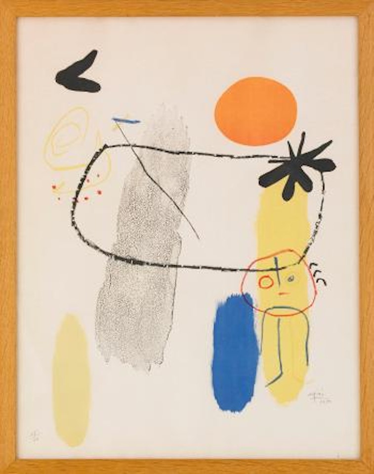 Personage au Soleil Rouge I by Joan Miró