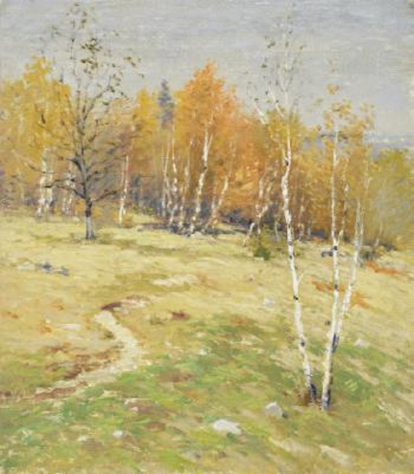 Autumn landscape by Willard Leroy Metcalf
