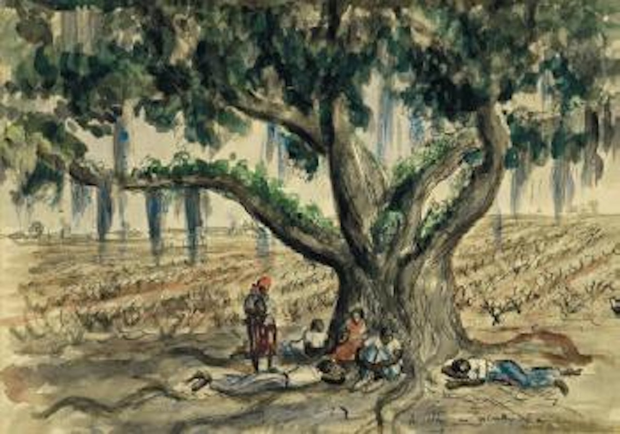 Under the Spanish moss by Alfred Hutty