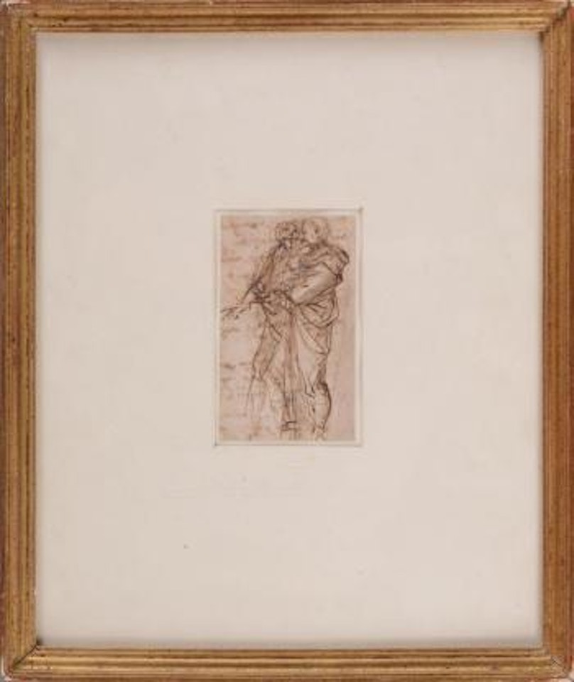 Two standing figures by Salvator Rosa