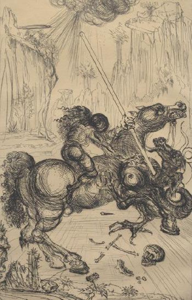 St. George and the dragon by Salvador Dali