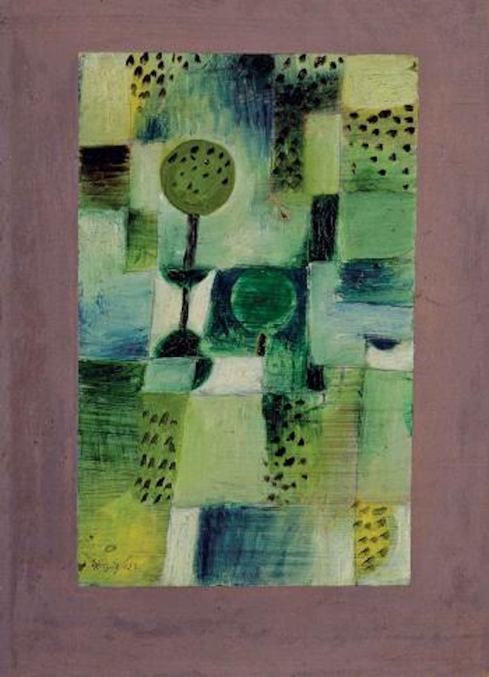 Parkbild bei Regen by Paul Klee