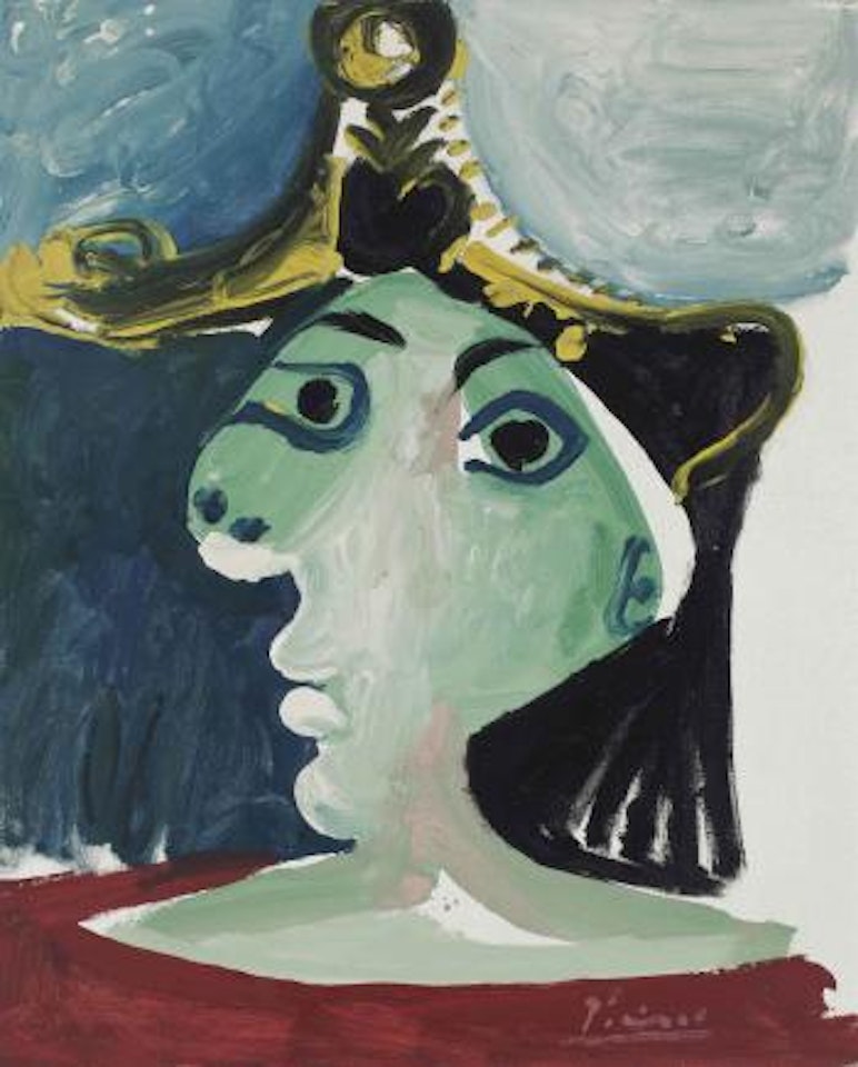 Tête de femme au chapeau by Pablo Picasso