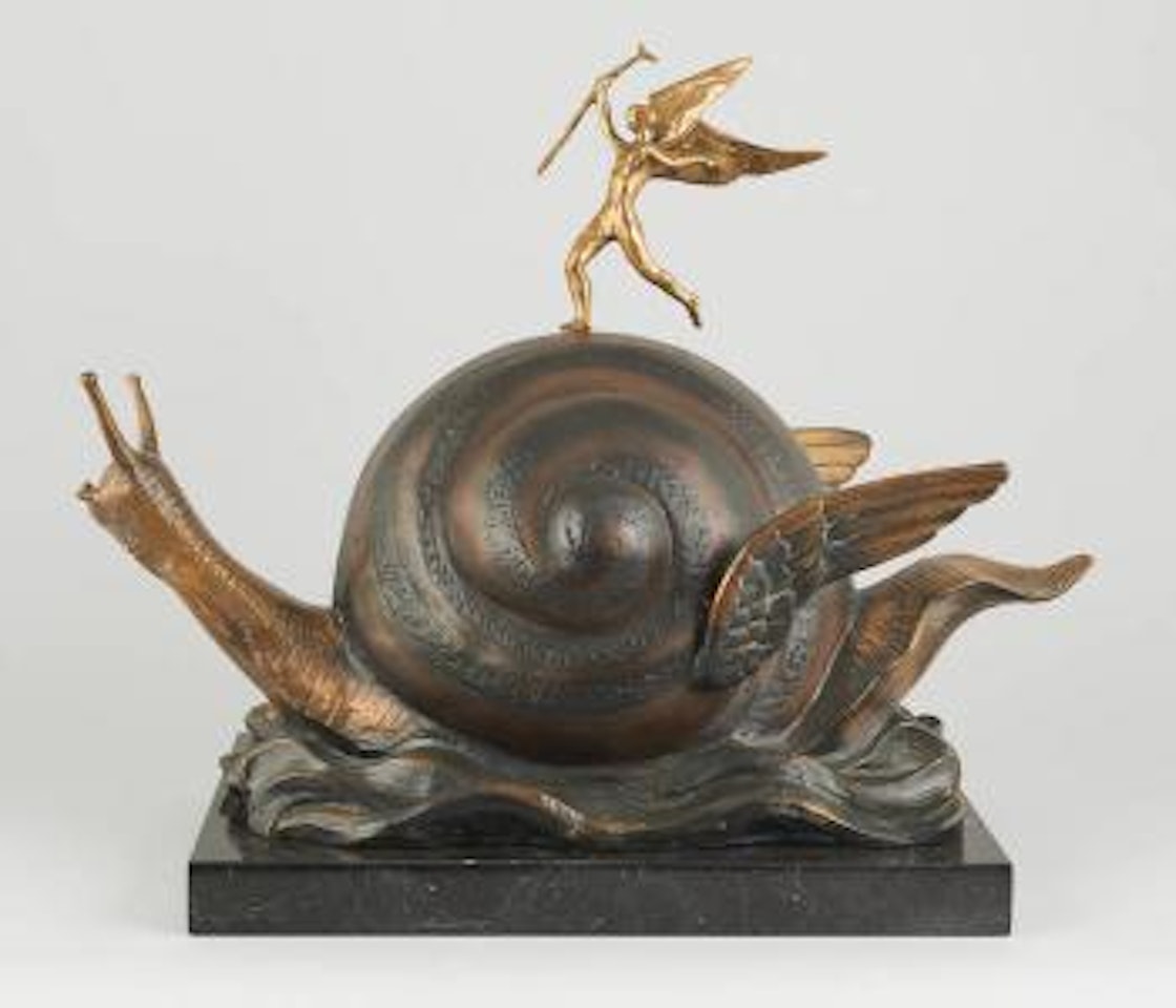 L’escargot et l’ange by Salvador Dali