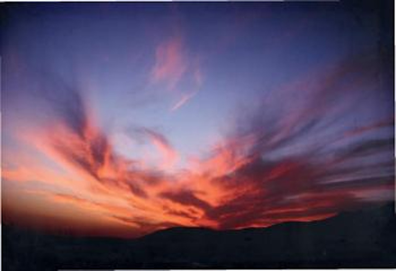Sunset over desert, Luxor by Nan Goldin