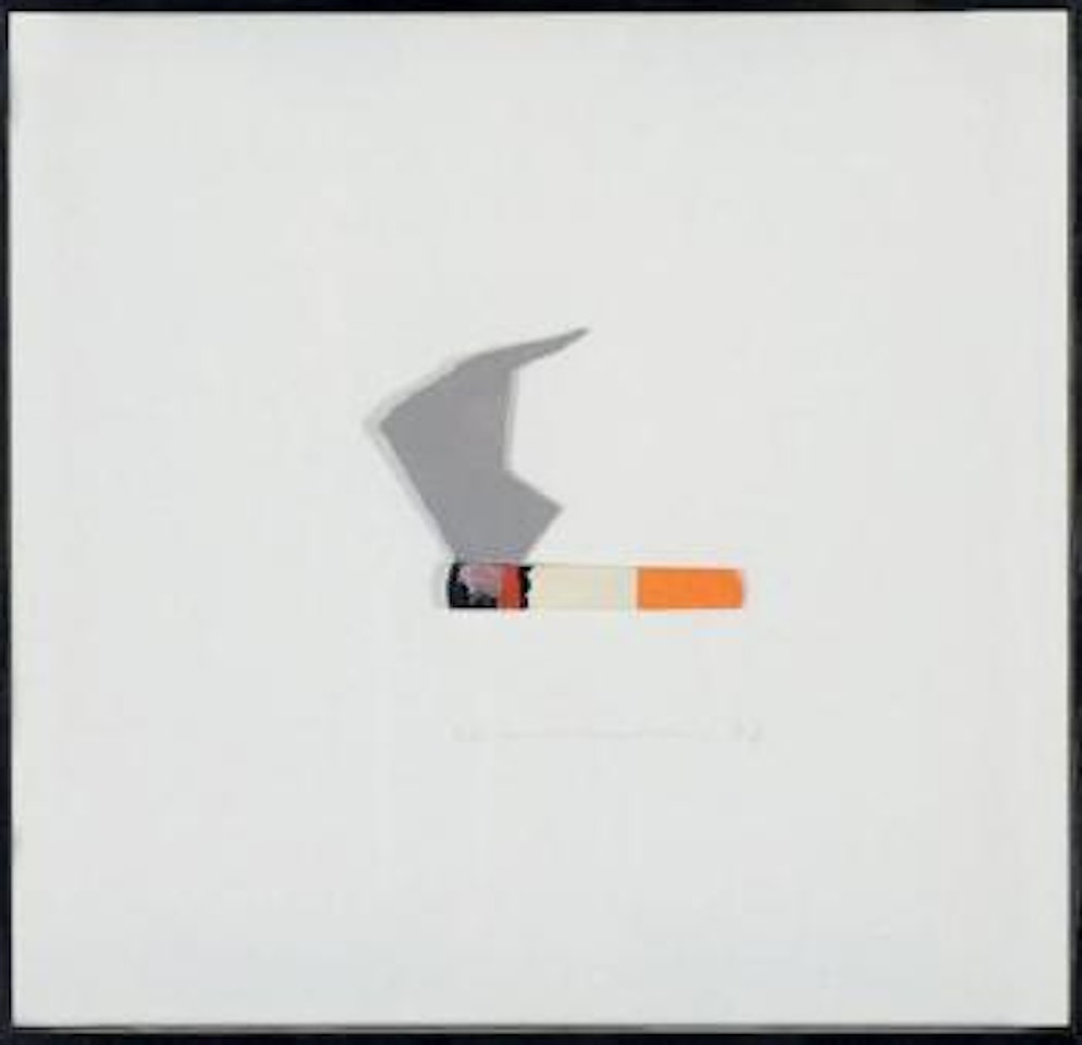 Smoking cigarette by Tom Wesselmann