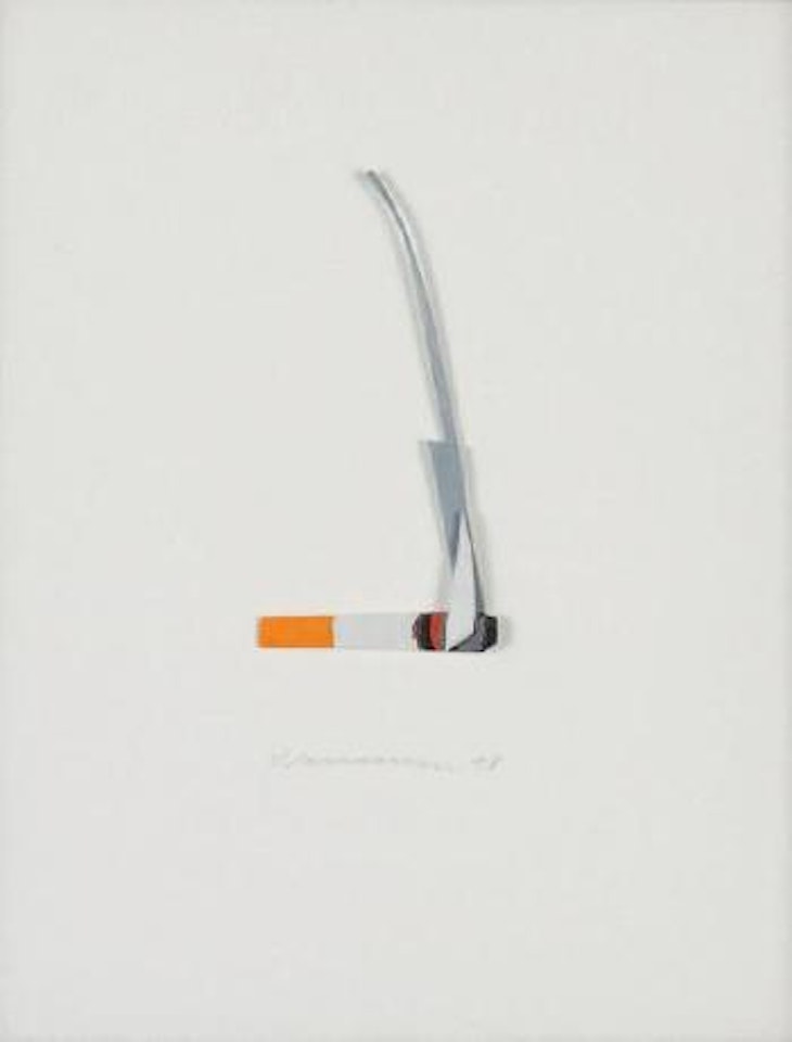 Smoking cigarette by Tom Wesselmann
