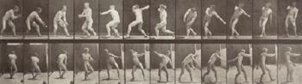 Baseball: Catching & Throwing, Plate  No. 284, from Animal Locomotion by Eadweard Muybridge