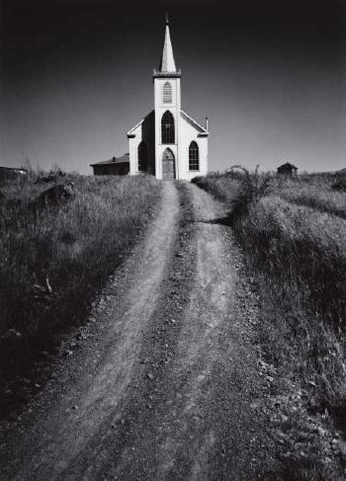 Church and Road, Bodega, California by Ansel Adams