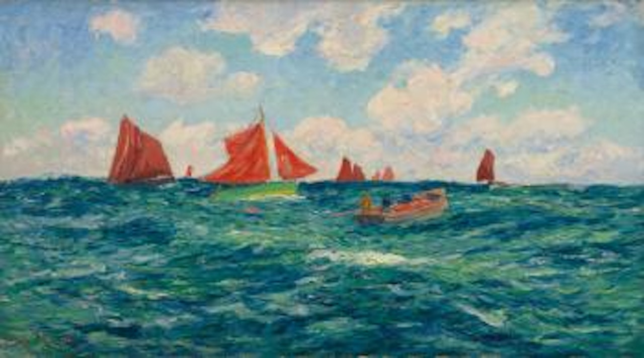 Pêcheurs Au Large by Henry Moret