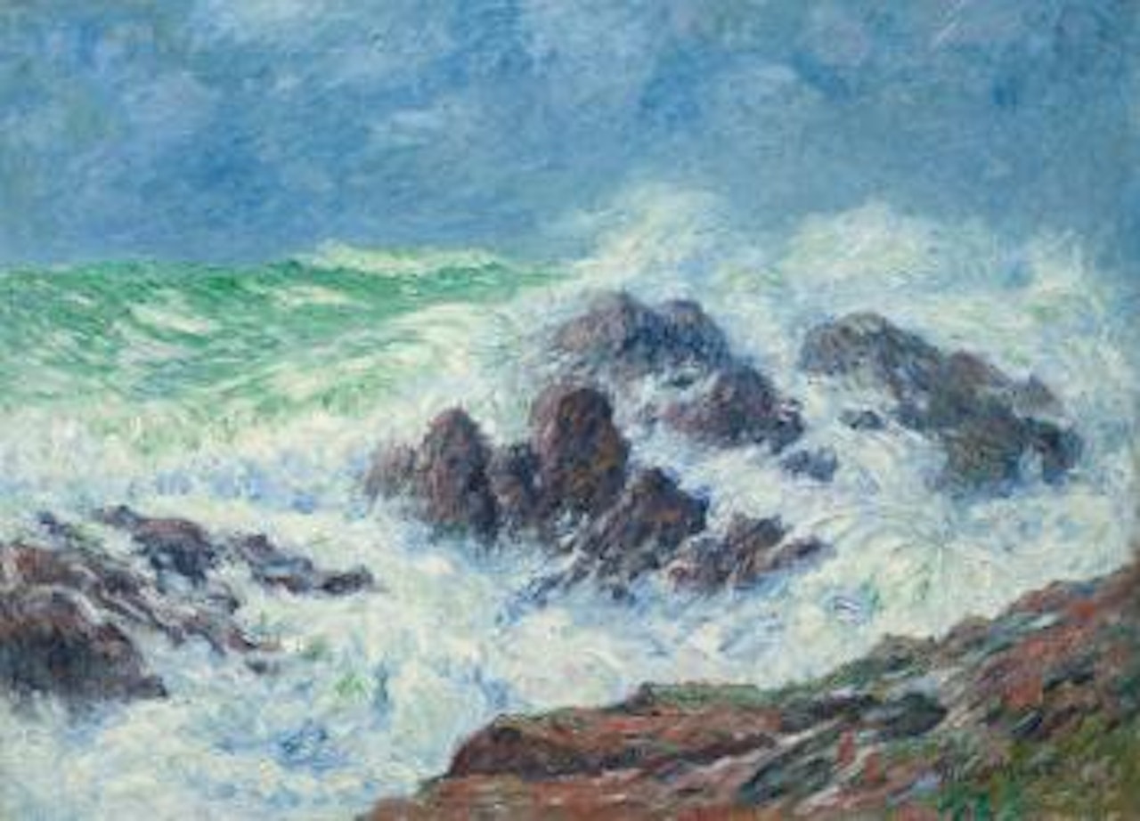 Gros Temps À Saint Grenoble, Pointe De Penmarc'h by Henry Moret