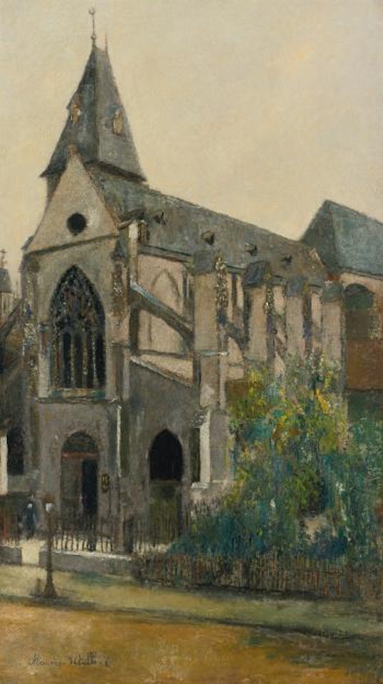 L'église Saint-Médard À Paris by Maurice Utrillo