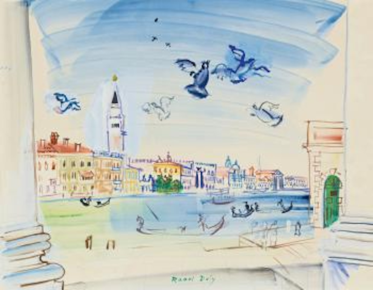 Le Grand Canal À Venise by Raoul Dufy