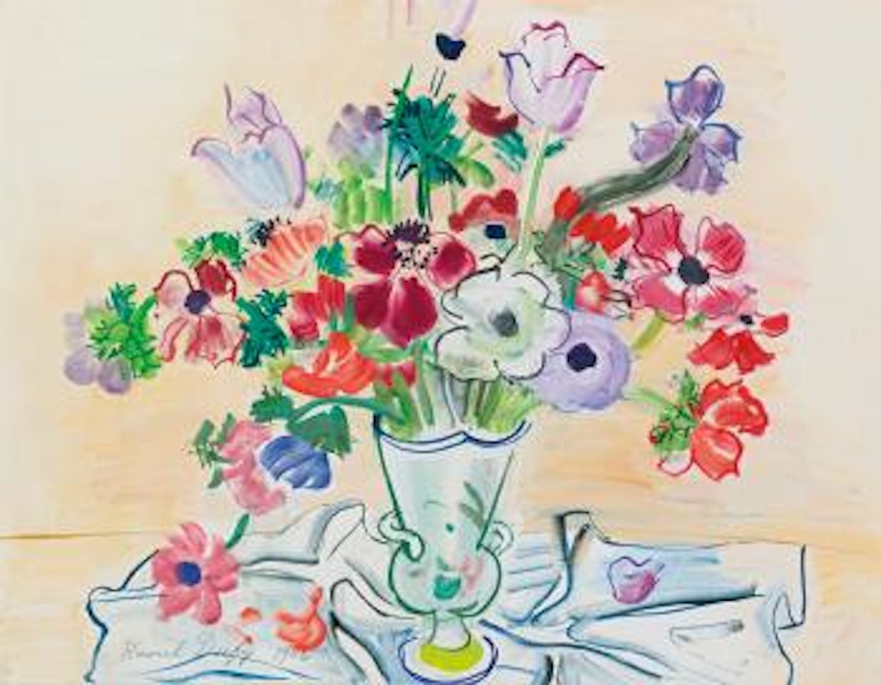 Anémones by Raoul Dufy