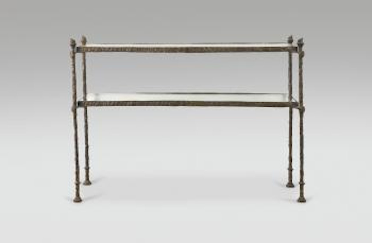 Console À Double Plateaux, Modèle À Grenouilles by Diego Giacometti