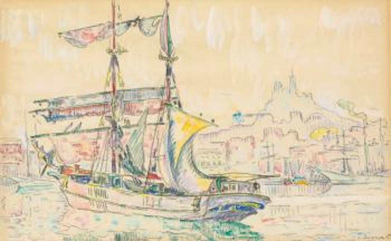 Marseille Voilier by Paul Signac