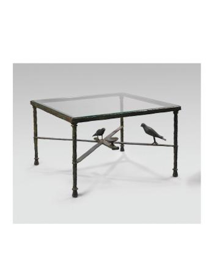 Table À Deux Oiseaux Et Coupelle by Diego Giacometti