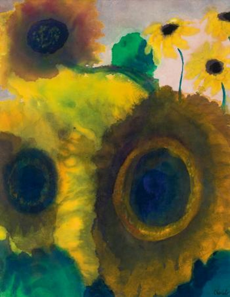 Sonnenbluhmen (Sunflowers) by Emil Nolde
