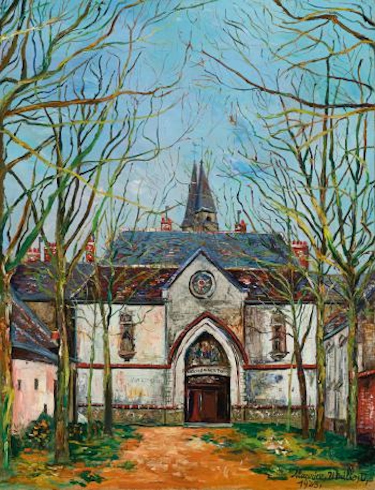 Église: Le Chartreuse De Neuville-sous-Montreuil by Maurice Utrillo