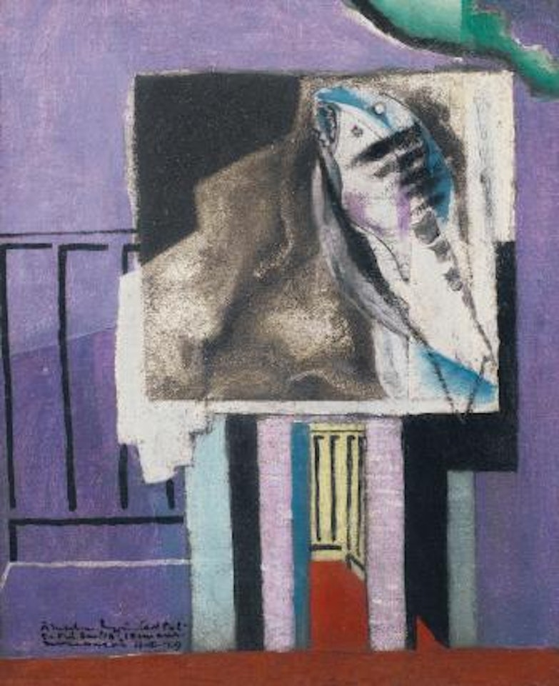 Nature Morte Devant Le Balcon by Louis Marcoussis