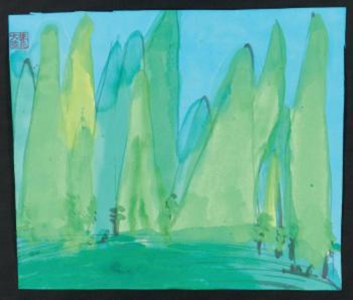 High trees catch a lot of wind by Walasse Ting