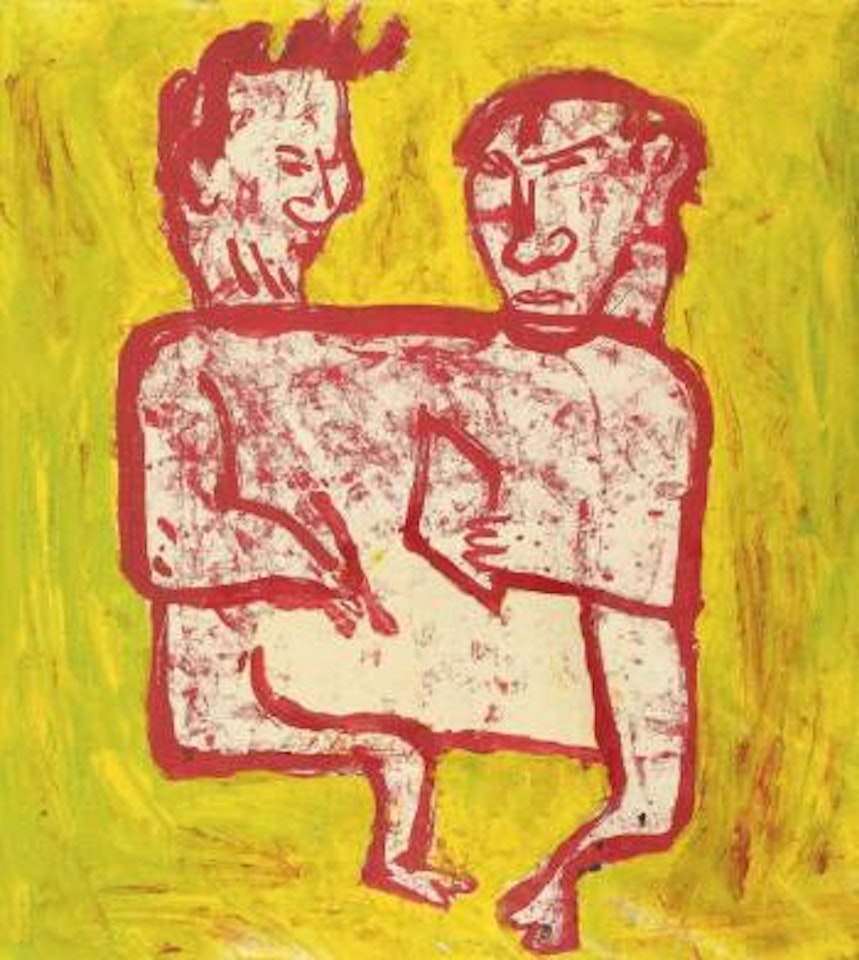 Deux personnages by Donald Baechler