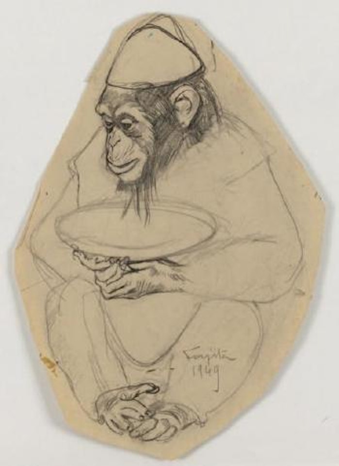 Le singe by Leonard Tsuguharu Foujita