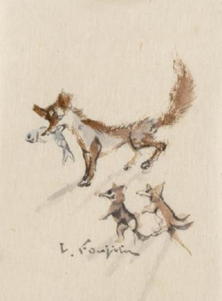 Le repas by Leonard Tsuguharu Foujita