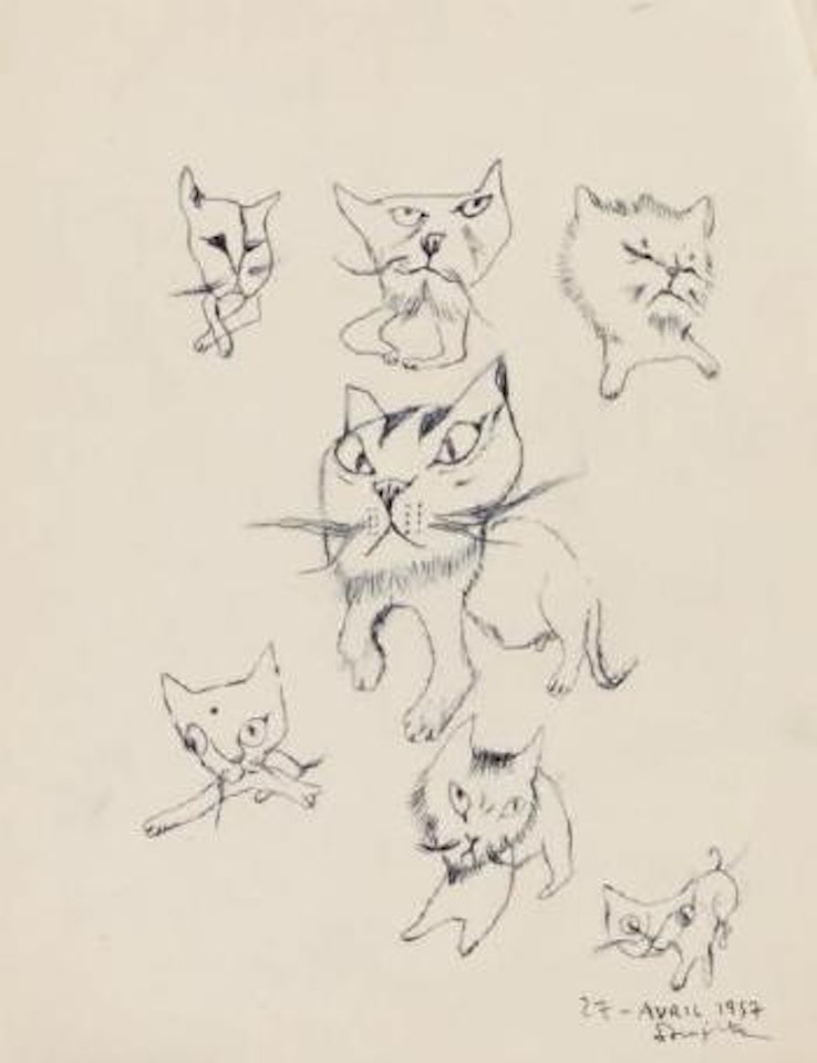 Chats étranges by Leonard Tsuguharu Foujita