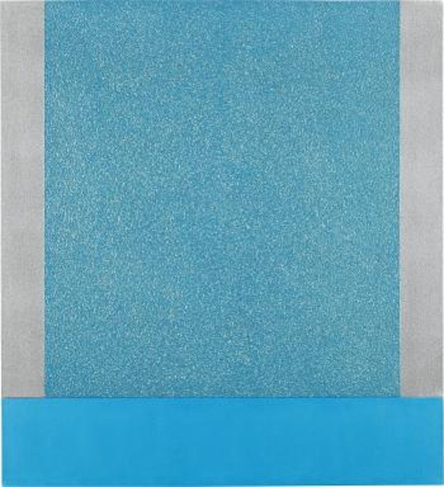 Blue Cell by Peter Halley