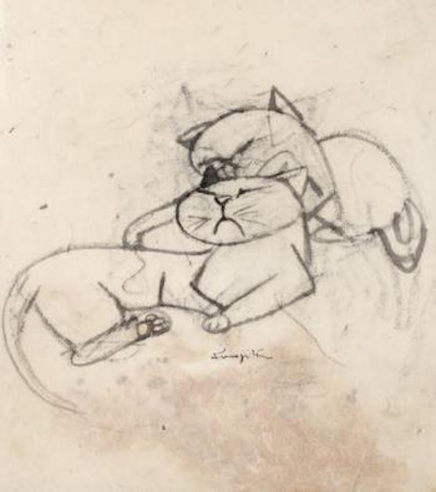 Chatons assoupis by Leonard Tsuguharu Foujita