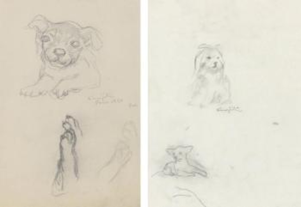Chiot. Les petits chiots by Leonard Tsuguharu Foujita