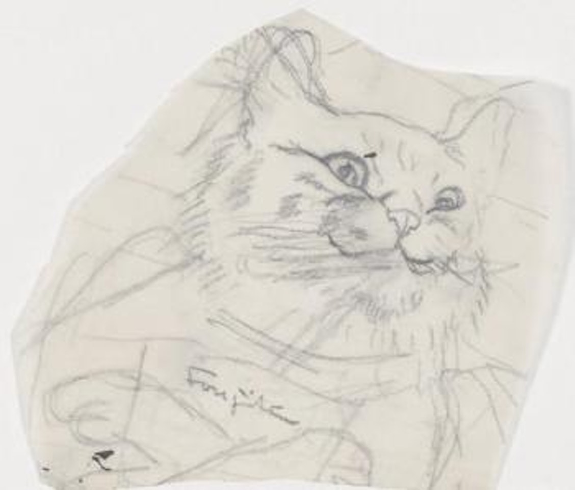 Chat espiegle by Leonard Tsuguharu Foujita