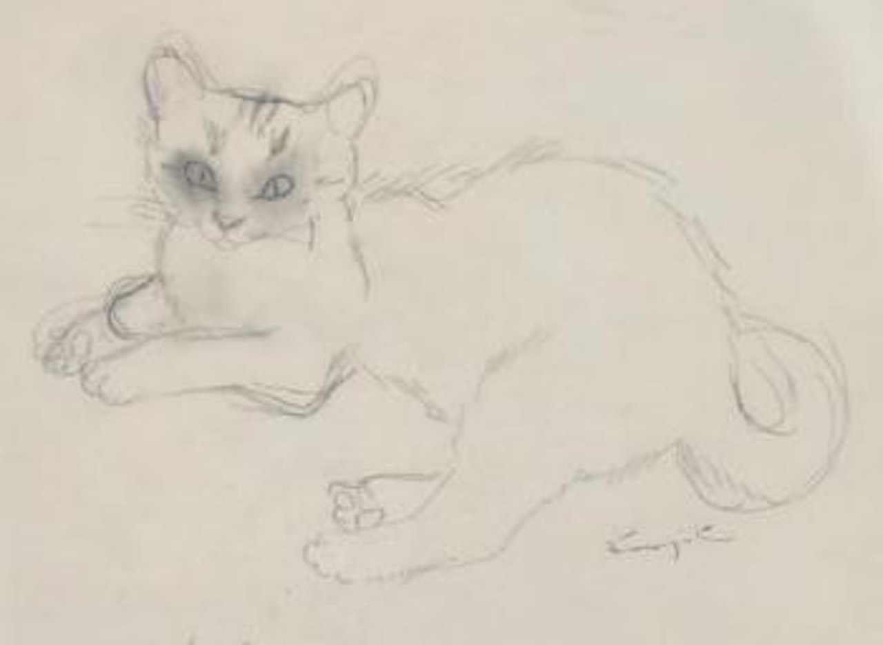 Chat by Leonard Tsuguharu Foujita