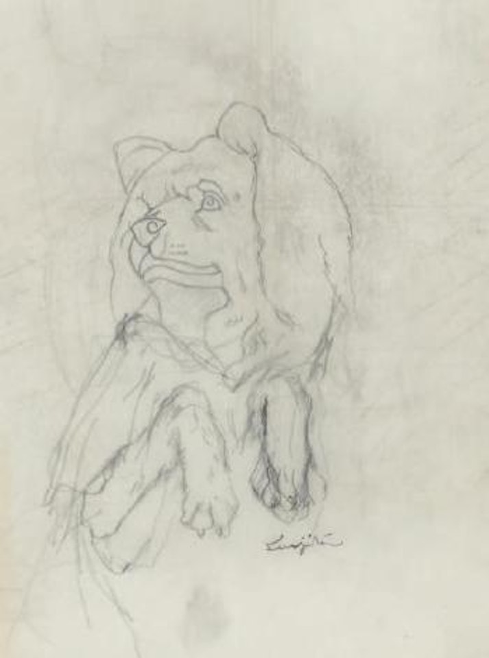 Étude de chien by Leonard Tsuguharu Foujita